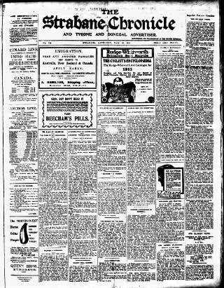 cover page of Strabane Chronicle published on May 13, 1911